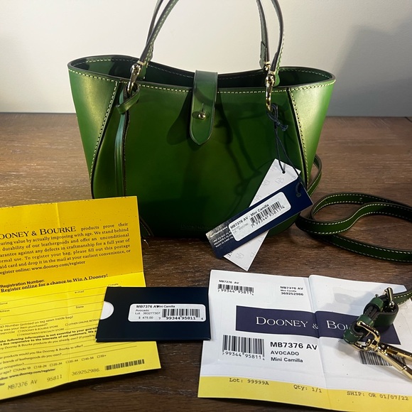 Dooney & Bourke Alto Mini Camilla in Stunning Avocado Color - Picture 6 of 14